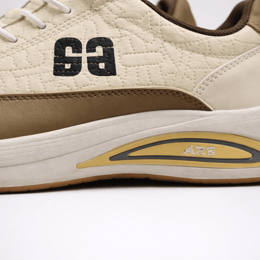 ZK Apex Cream Sole Racer cream tan sneaker side profile
