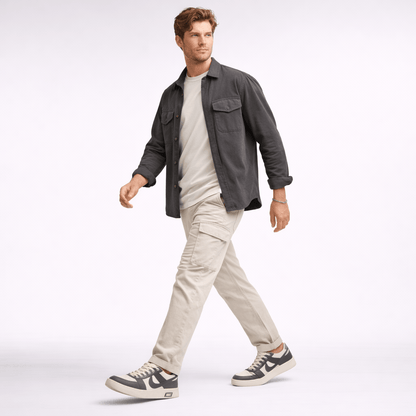 Model wearing ZK Phantom Storm Low-Top sneakers