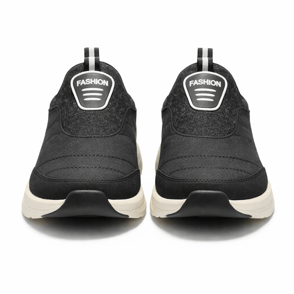 ZK Drift Onyx Slip-On black sneaker front view