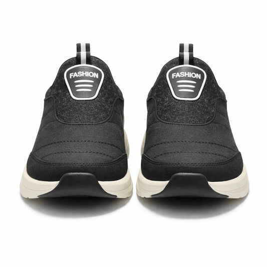 ZK Drift Onyx Slip-On black sneaker front view